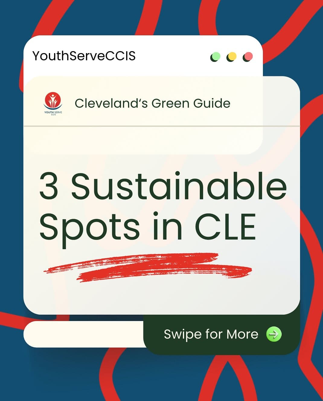 YouthServeCLE Exploring Cleveland's green side, eco-friendly dining, sustainable shopping, and community spaces.
