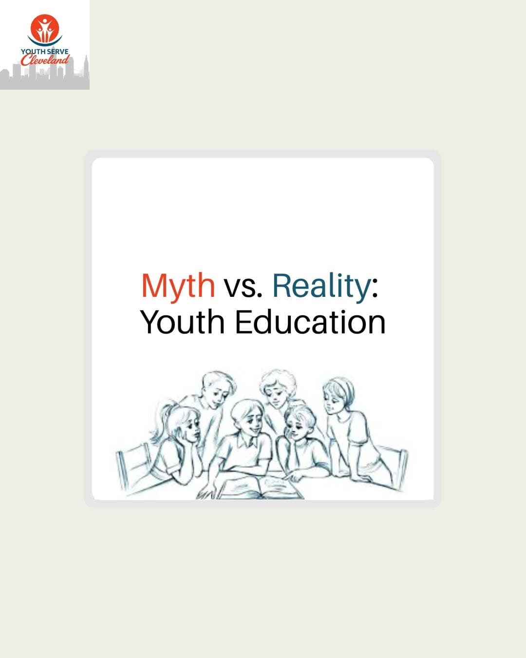 YouthServeCLE January’s cause at YouthServeCLE: Youth Education 📚