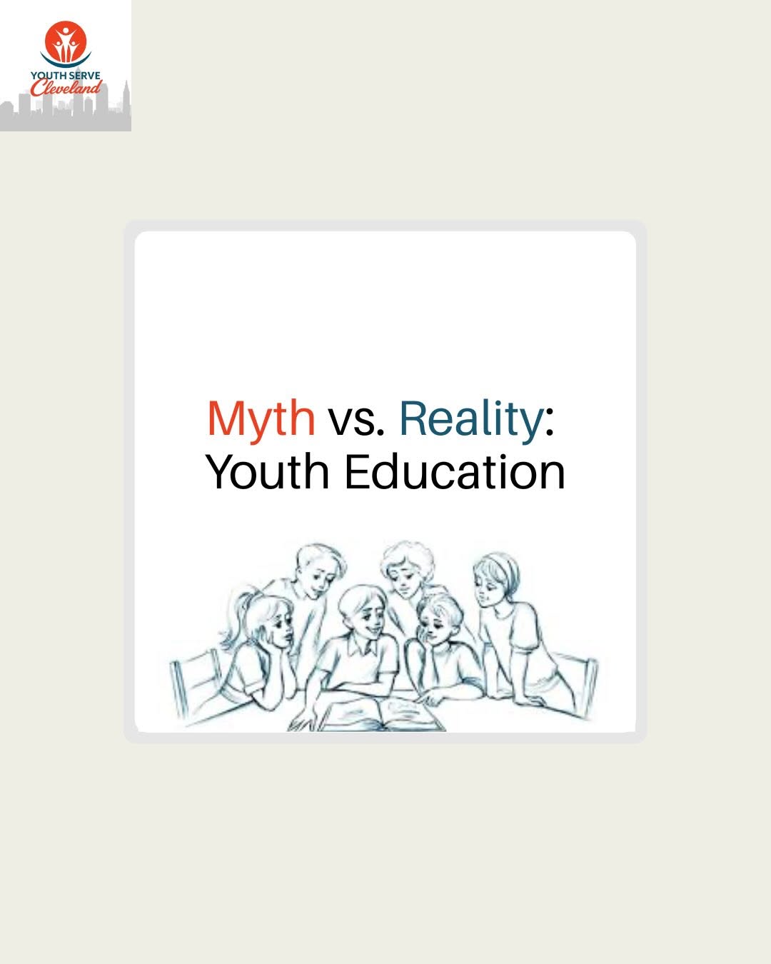 YouthServeCLE January’s cause at YouthServeCLE: Youth Education 📚