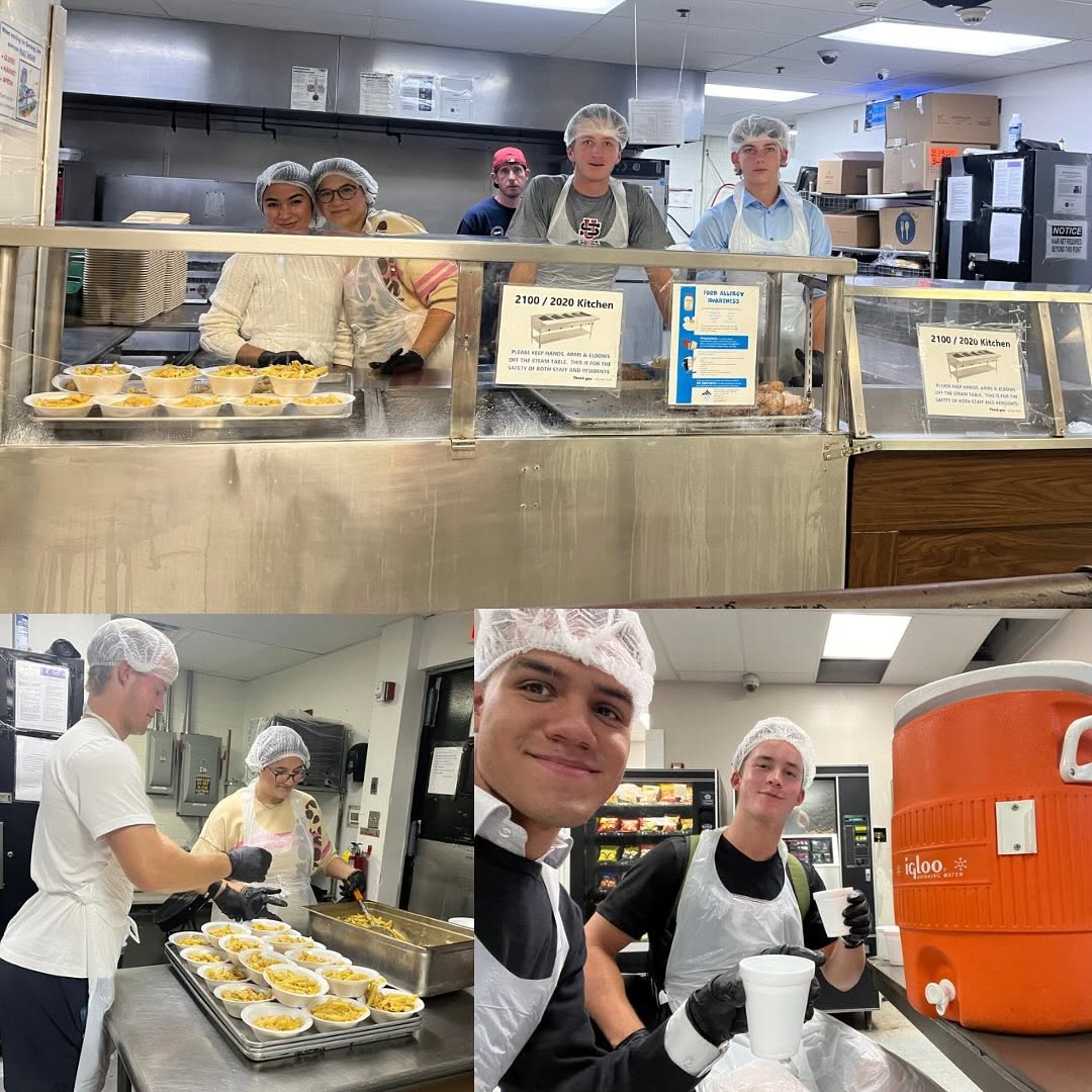 FIRST EVENT DOWN — YouthServeCCIS pulled up to Lutheran Metropolitan Ministries and served dinner for 300+ people. First of many this year.